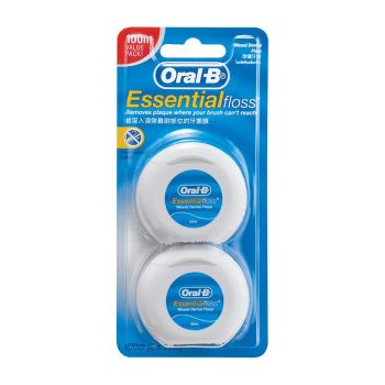 Oral B 微蠟牙線50米(Twin Pack)