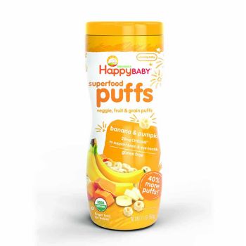 Happy Baby Puffs-有機香蕉南瓜泡芙2.1oz
