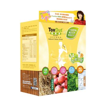 ToxOut 腸毒清14包連搖杯