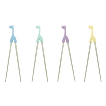 Lexnfant L6169 長頸鹿-矽膠小孩筷子