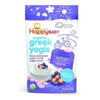 Happy Baby 有機藍莓紫蘿蔔希臘乳酪片1oz