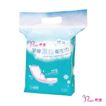 佩麗 孕婦超薄衛生巾12片裝(黏貼)
