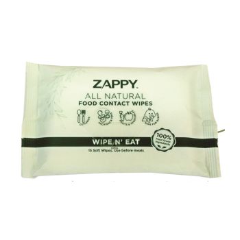 Zappy 餐用潔淨濕紙巾15片