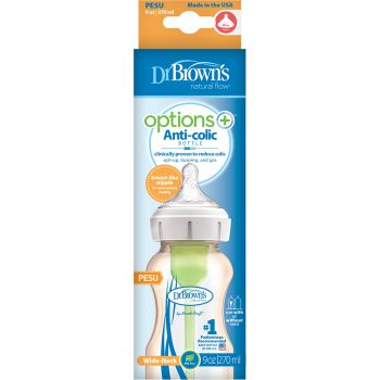 Dr. Brown's Options+ 仿母乳排氣奶瓶PESU 9oz