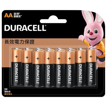 金霸王 鹼性電芯AA 18粒裝