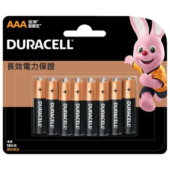 金霸王 鹼性電芯AAA 18粒裝