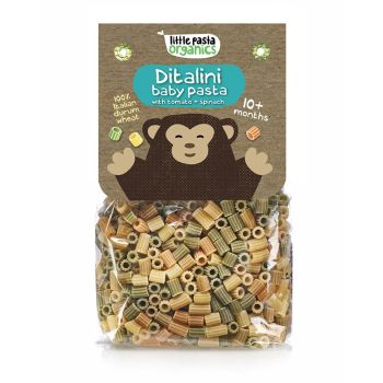 Little Pasta Organics 有機短通粉(菠菜及蕃茄)250g