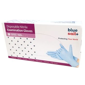 BLUE SAIL+丁腈手套100隻(L)