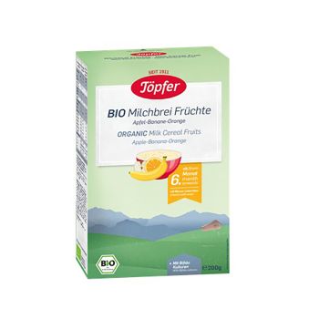 Töpfer 有機牛奶小麥糊-蘋果香蕉香橙200g