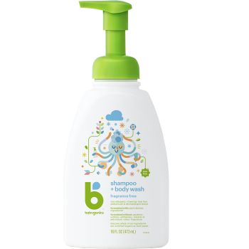 BabyGanics 洗髮及沐浴露-無香味473ml 