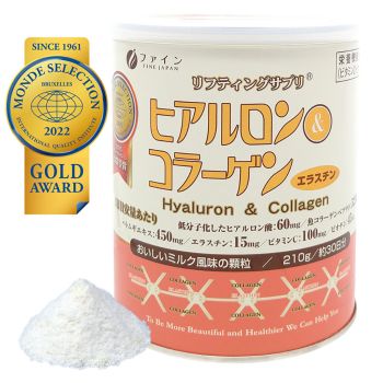 FINE JAPAN 透明質酸及膠原蛋白粉210g(罐裝)