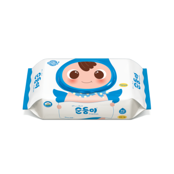 順順兒 70片蓋裝高級嬰兒濕紙巾(藍)
